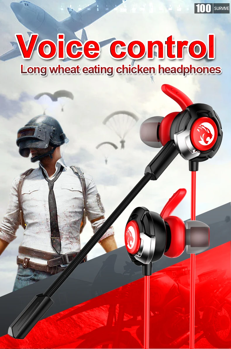 

Wired Gaming Headset Running Earphone Sports Running Subwoofer Headphone Sweatproof Headset with Microphone for Phone PC PS4