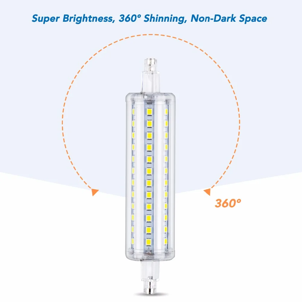 Wenni светодиодный Светодиодная лампа-кукуруза R7S светодиодный 78 мм Светодиодные лампы r7s J78 J118 ампулы светодиодный лампы 220V трубки 118 мм прожектор светильник 135 мм с горизонтальным разъемом светильник 189 мм