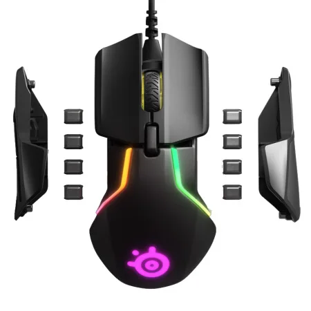 SteelSeries Rival 600 RGB USB Optical Gaming Wired Mouse Dual Sensor 12000 CPI FOR CSGO Pugb DotA L