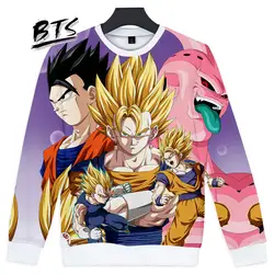 BTS Лидер продаж 3D Dragon Ball женская одежда 2018 повседневные толстовки кофты с принтом Harajuku хип хоп топы корректирующие плюс размеры Q1046-Q1054