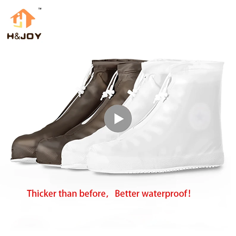 Премиум Многоразовые водонепроницаемые бахилы толще обувь протектор для мужчин