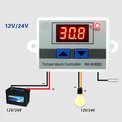220 В XH-W3001 контроллер температуры цифровой светодиодный контроллер температуры термометр микрокомпьютер датчик переключения максимум 10 А