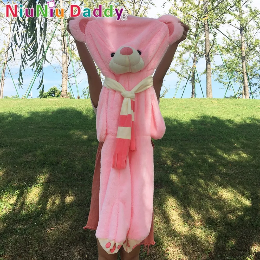 Niuniu-Daddy-80cm-to-200cm-Teddy-Bear-Skins-Without-Cottonf-Wear-Scarf-Bear-Dolls-Plush-Toys