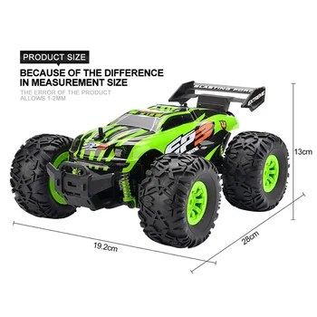 

Rc Car 2.4G 1/18 Truck Car Remote Control Toys Controller Model Off-Road Vehicle Truck 15Km/H Radio Control Car Toy Cars