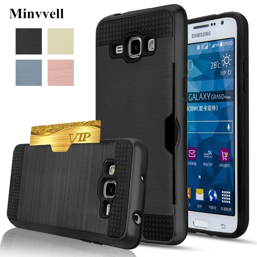 

For Samsung Galaxy S9 Plus case Hybrid Armor Cover For S6 S7 EDGE S8 A3 A5 A7 A8 Plus 2018 Credit Card Holder Case For Note 9 8