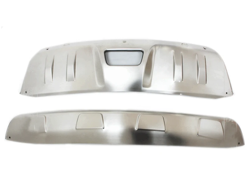 

for nissan Rogue x trail 2014 2015 2PCS metal front + rear bumper bottom guard protector with key hole