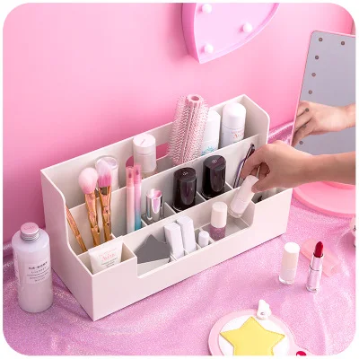 Multifunctional Office Desk Sets Desk Accessories Stationery Organizer Classified Office Organizer Plastic Storage Box