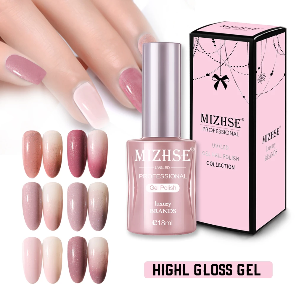 MIZHSE 18ml UV Gel Nail Polish Rose Gold Glitter Sequins Soak Off UV Gel  Varnish Color Nail Gel Polish DIY Nail Art Laquer Gift|Nail Gel| -  AliExpress