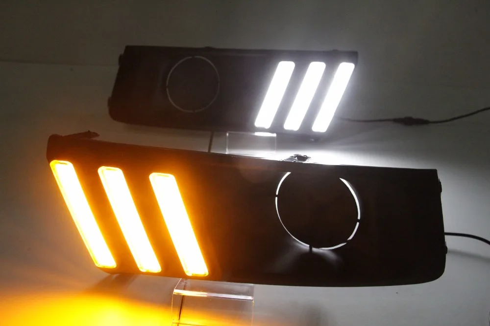 

White Yellow LED Daytime Running Light DRL Fog Lamp Kit Fits for 2015 2016 2017 Suzuki Vitara