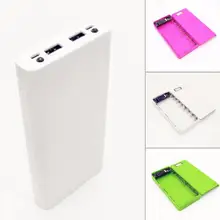 Противоскользящий коврик для телефона 17*8*2,2 см Высокое качество 5V Dual USB Автомобильное зарядное устройство 18650 Мощность банк Батарея коробка мобильного телефона Зарядное устройство для iphone6 Plus S6