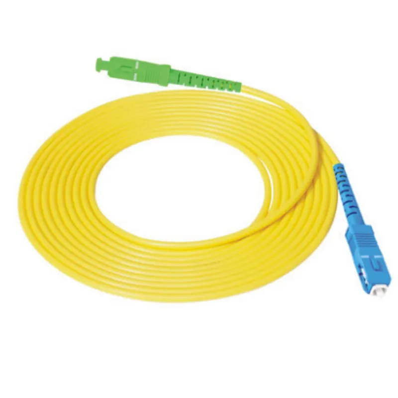 

50pcs optical jumper SC APC UPC PC connector 2.0mm diameter fiber optic patch cord 1m