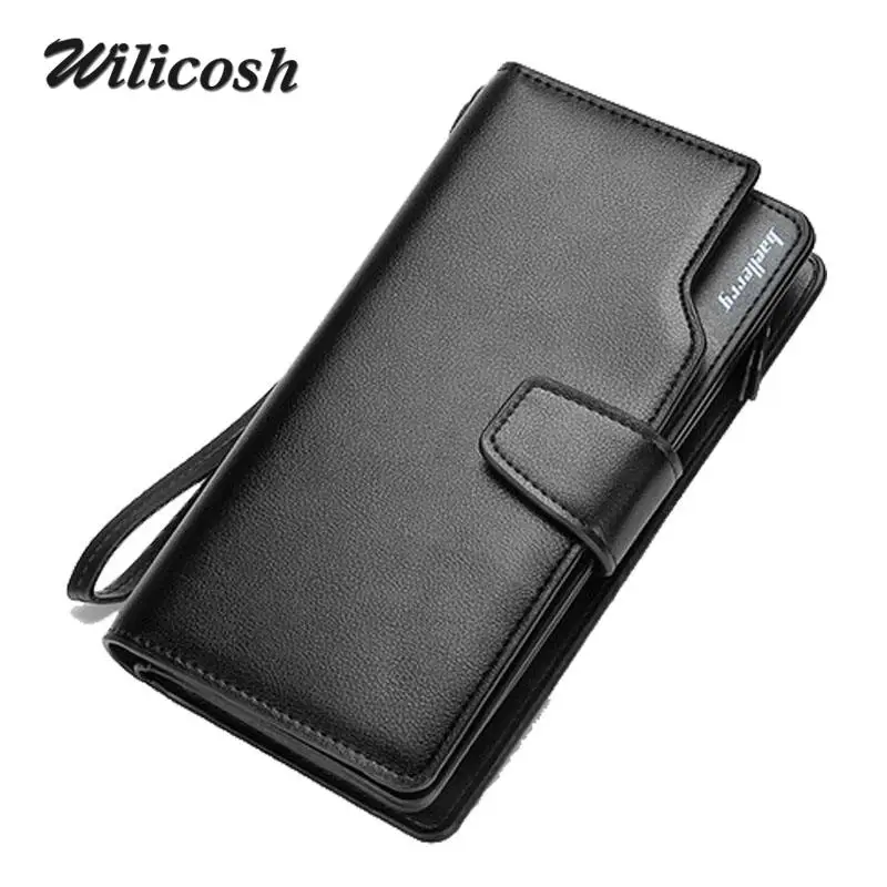 Men Wallets 2016 New Design Men Purse Casual Wallet Clutch Bag Brand Leather Long Wallet Brand Hand Bags For Men Purse WL362