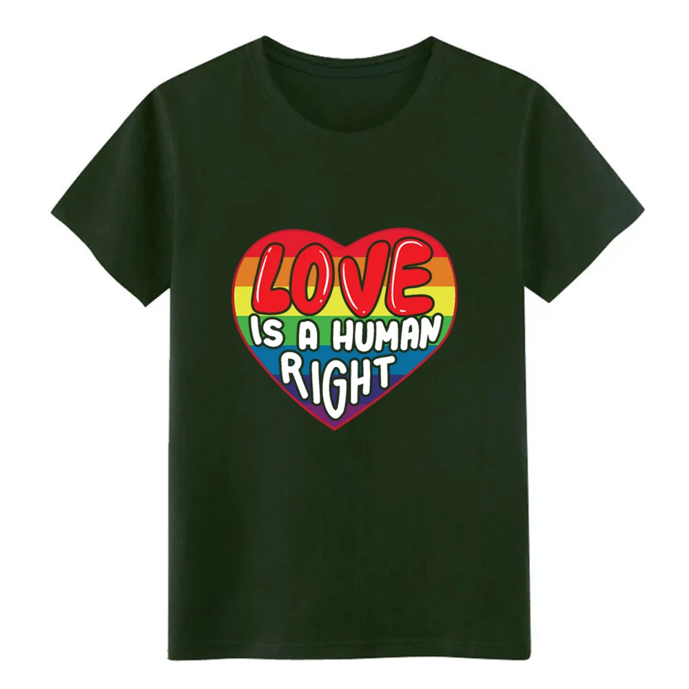 Мужская футболка Love Is A Human Right LGBTQ с коротким рукавом подарок на весну S
