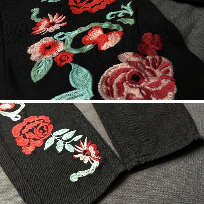 YNZZU Plus Size Rose Embroidery Black Women Jeans 2017 Spring Vintage Straight Loose Denim Pants Trouses Mom Jeans YB116 YNZZU Plus Size Rose Embroidery Black Women Jeans 2017 Spring Vintage Straight Loose Denim Pants Trouses Mom Jeans YB116