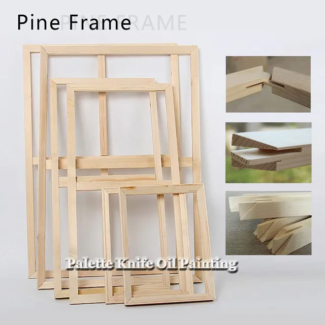 Wood inner frame for canvas oil painting nature pine wood DIY custom