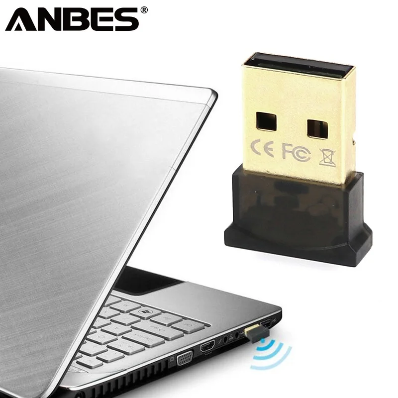 ANBES беспроводной USB Bluetooth адаптер V4.0 Dongle музыкальный приемник передатчик для