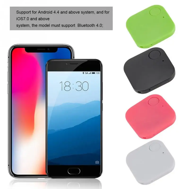

Wireless Bluetooth Tracker Child Kids Bag Wallet pet Key Finder GPS Locator 4 Color Anti-lost Alarm Reminder Two Way Smart Tag
