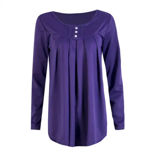 

New Casual Women Ladies Long Sleeve Loose T-Shirt Cotton Tops T-Shirts 2019 Hot Sale