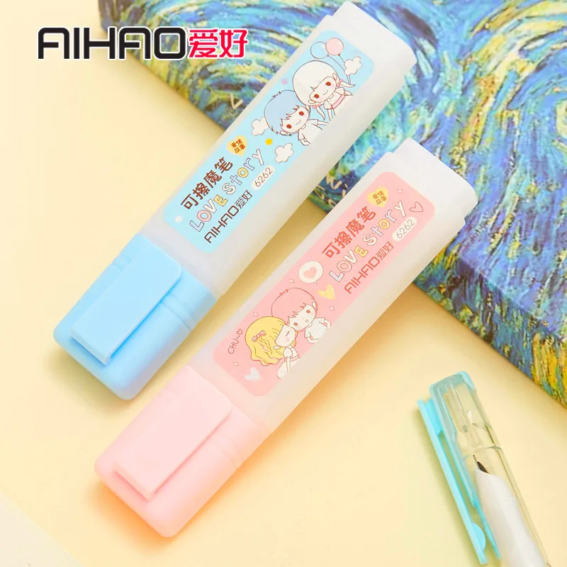 AIHAO Floral Erasable Gel pen Correction Fluid School Students Office
