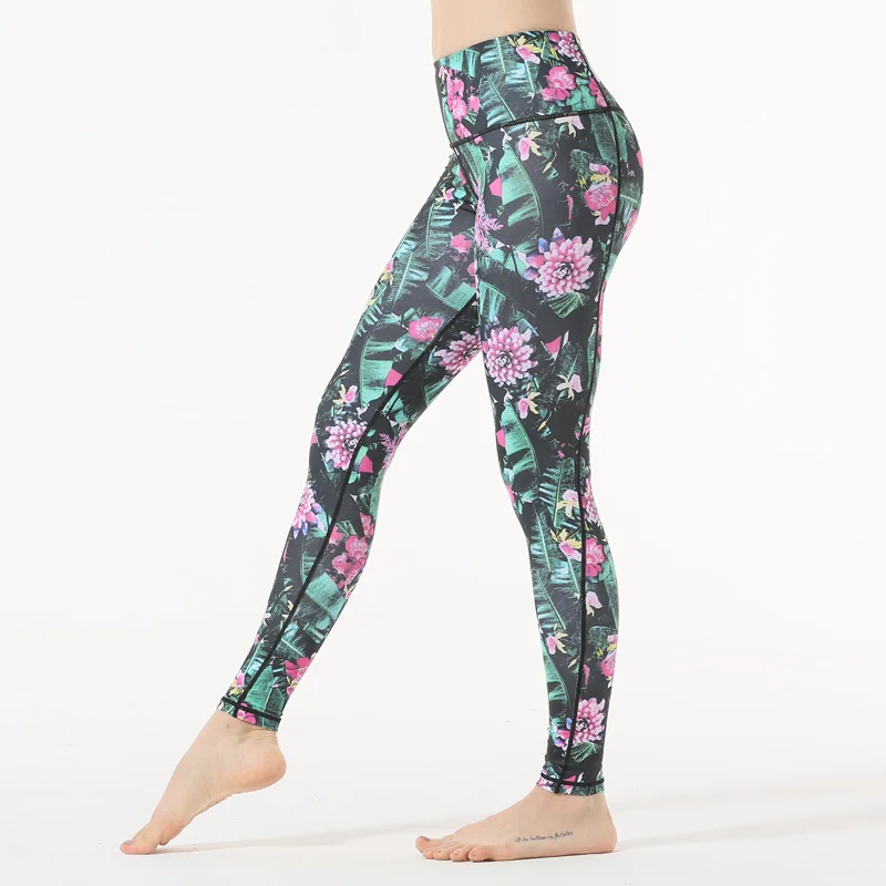 

2018 yoga pants sport leggings Women Printed Sports Yoga Workout Gym Fitnessyoga pants sport leggings fitness clothing