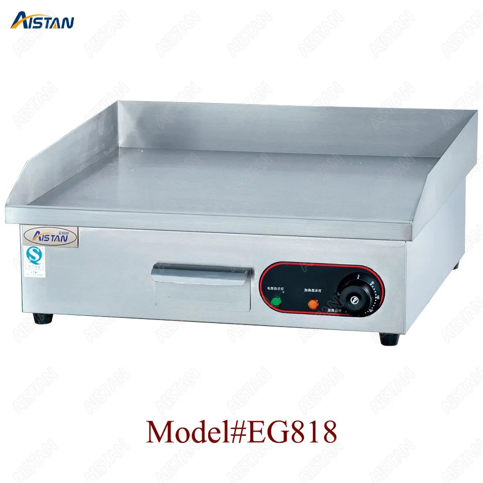 

EG818 counter top desk top electric commercial grill griddle machine with grooved for kitchen equipment