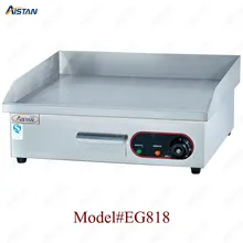 EG818 counter top desk top electric commercial grill griddle machine with grooved for kitchen equipment