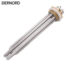 Elemento riscaldante del riscaldatore solare di cc di 36V 1200W con il riscaldatore tubolare del filo d'ottone di 1 1/4 "BSP per il pannello solare