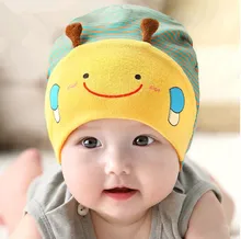 Nouveau 2016 automne Hiver Chapeaux de Bande Dessinée Infantile Rayé Bonnets bébé Garçon/Girlri Chapeaux beau chapeau d’abeille (0-24month)