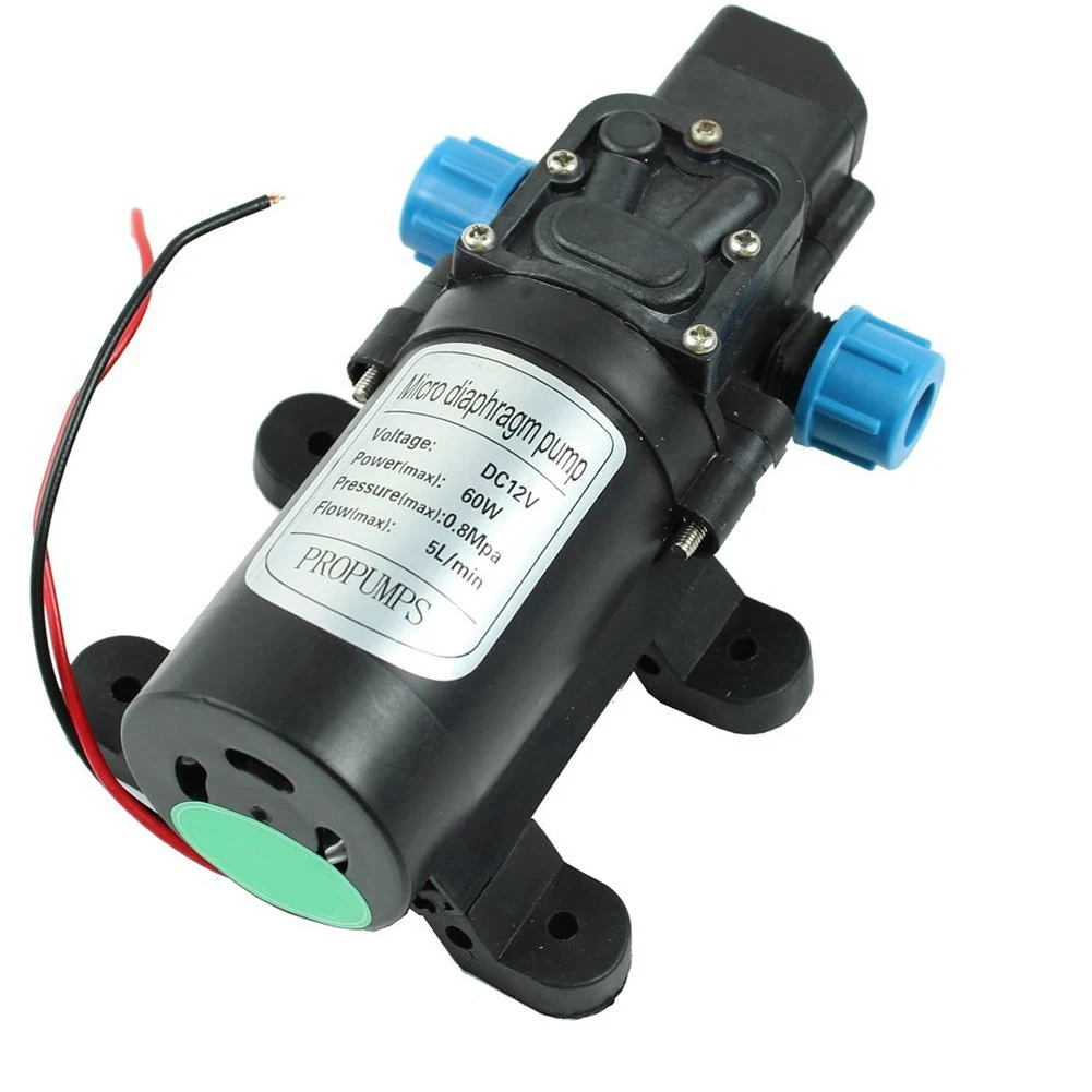Water Pump High Pressure Micro Diaphragm Water Pump DC 12V 60W Automatic Switch 5L Min