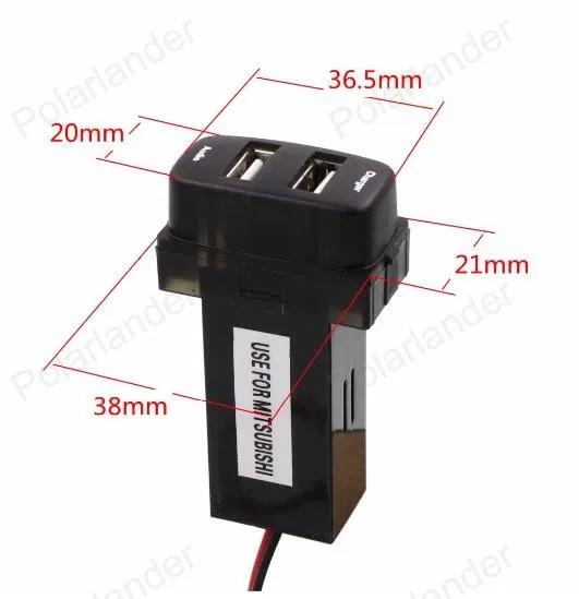 Подходит для Mitsubishi Auto 12 В USB интерфейс аудио вход гнездо адаптер быстрая зарядка автомобильное зарядное устройство