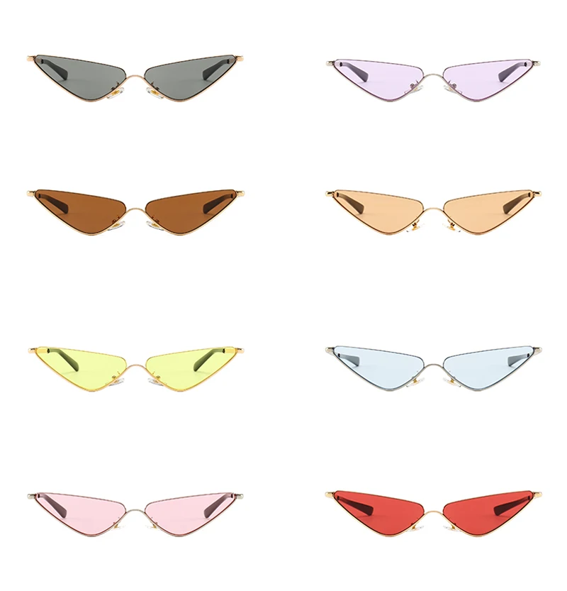 Metal Cat Eye Sunglasses Female detail (4)