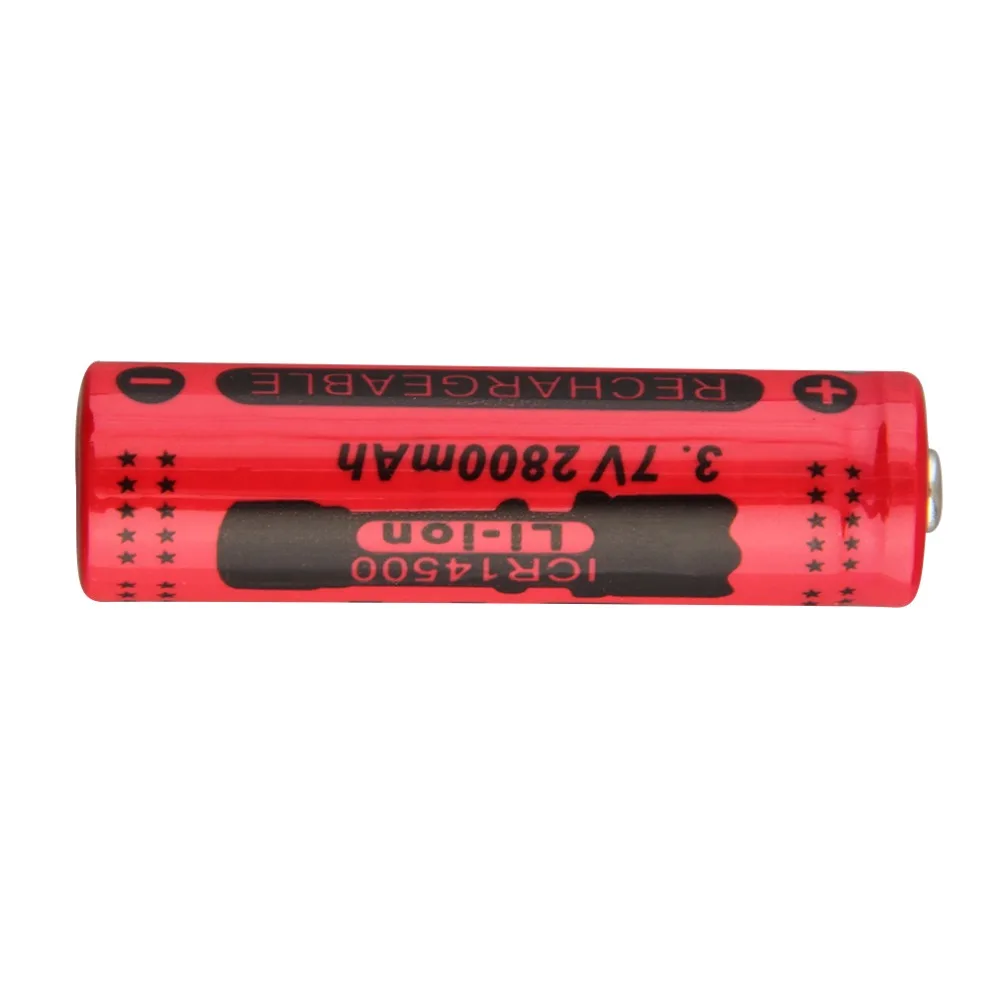 3.7V 2800mAh 14500 Battery Large Capacity Li-ion Rechargeable Battery Replacement For Flashlight Torch Battery