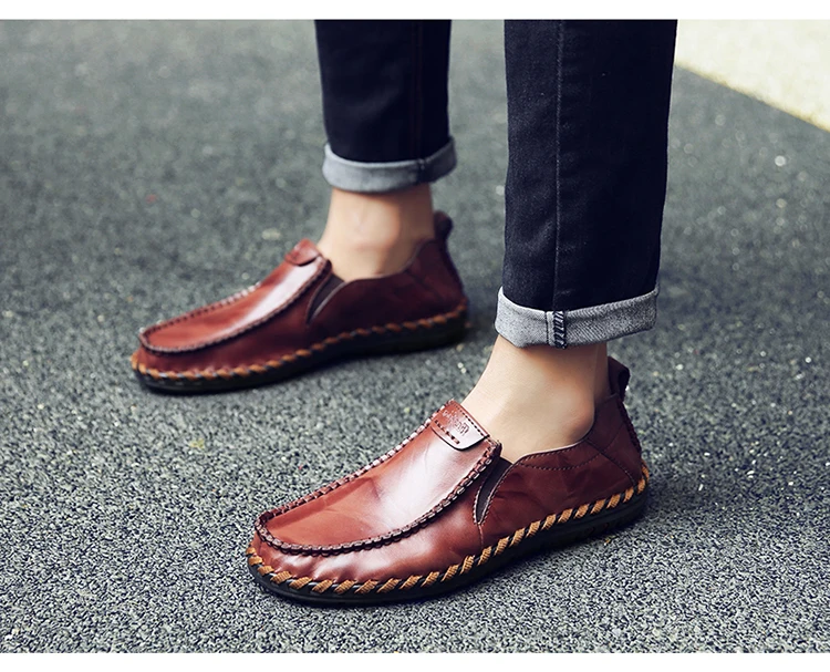 Shoes - New Fashion Men's Cow Split Leather Shoes – Kaaum