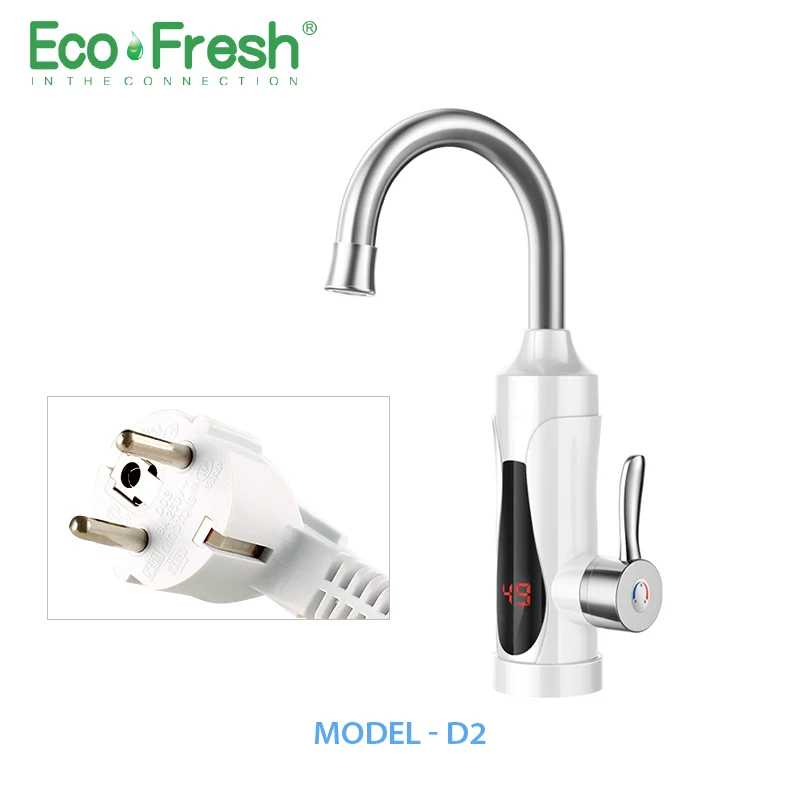 Электрический проточный водонагреватель Ecofresh кухонный смеситель с мгновенным