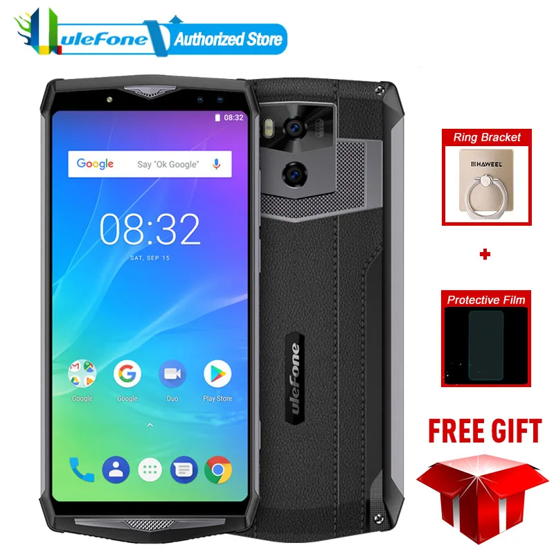 Ulefone power 5s 13000 мАч Мобильный телефон Android 8 1 6 0 &quotFHD MTK6763 Восьмиядерный 4 Гб + 64 21 МП