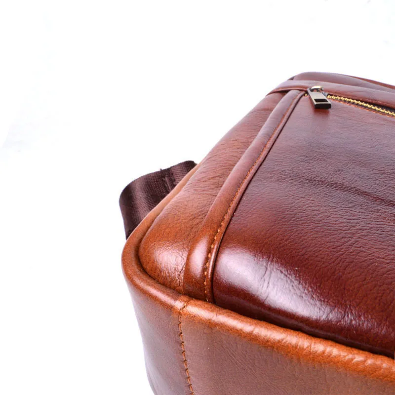 EUMOAN Cowhide Leather Briefcase Mens Genuine Leather Handbags Men's High Quality Business Messenger Bags laptop