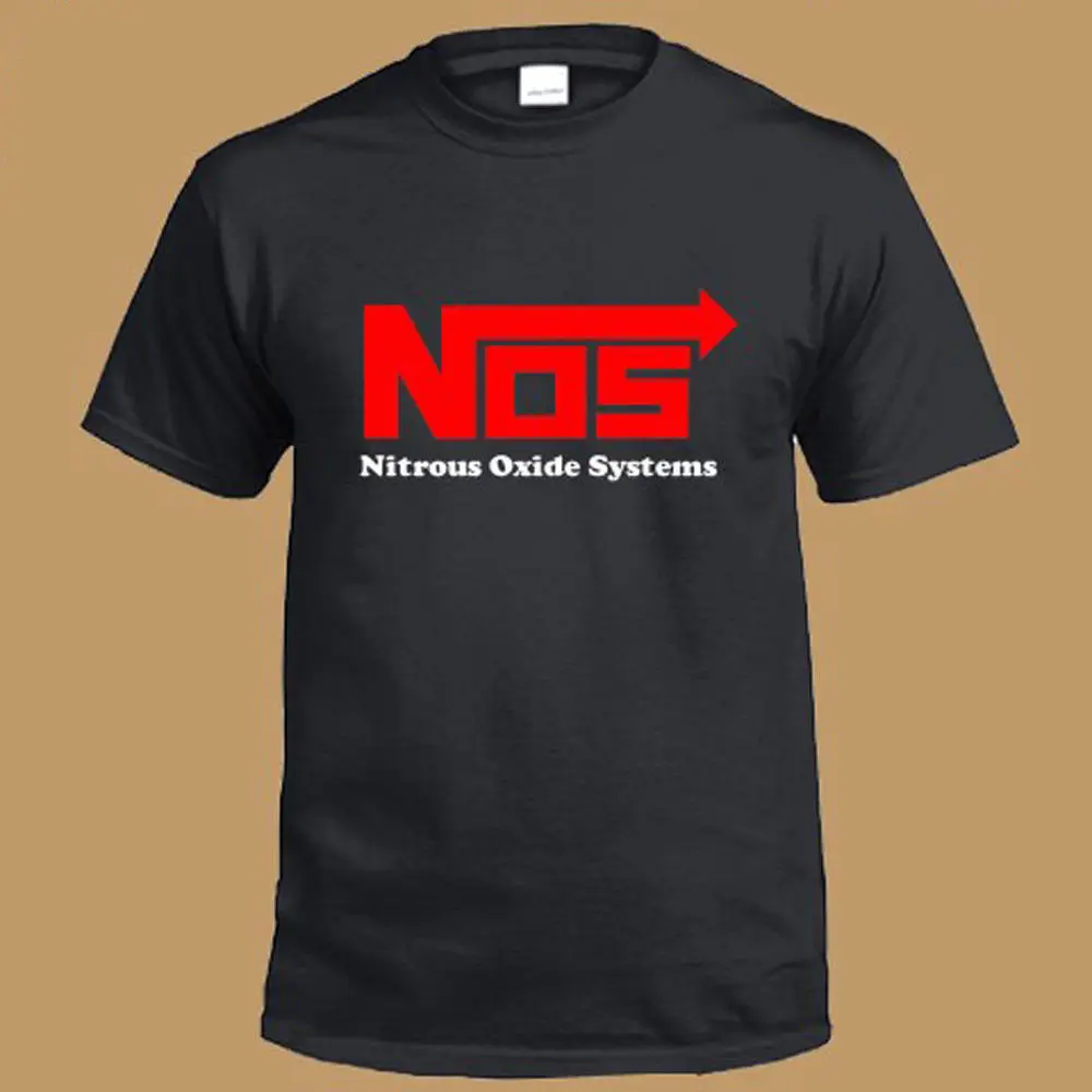 NOS Nitrous Oxide Systems Red Logo Men's Black T Shirt S M L XL free