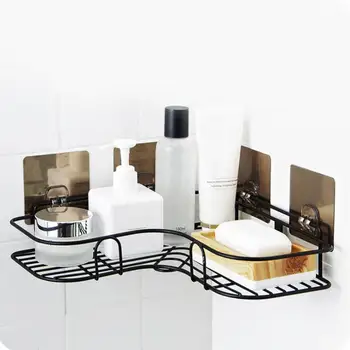 

Practical Corner Storage Organizing Stand Shelf Multipurpose Kitchen Bathroom No Drilling Toiletry Storage Rack Holder