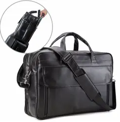 Мужская наппа кожа Большая 17 "Сумка для ноутбука многофункциональный портфель сумка через плечо деловой офис сумка сумки