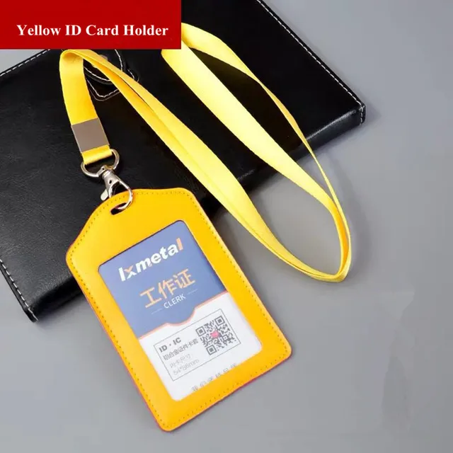 Yellow Id Card Holder