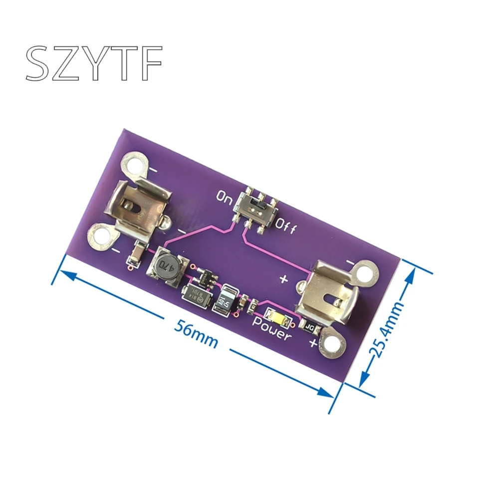 

LilyPad Power Supply Module AAA Battery Step up to 5V Converter for Arduino