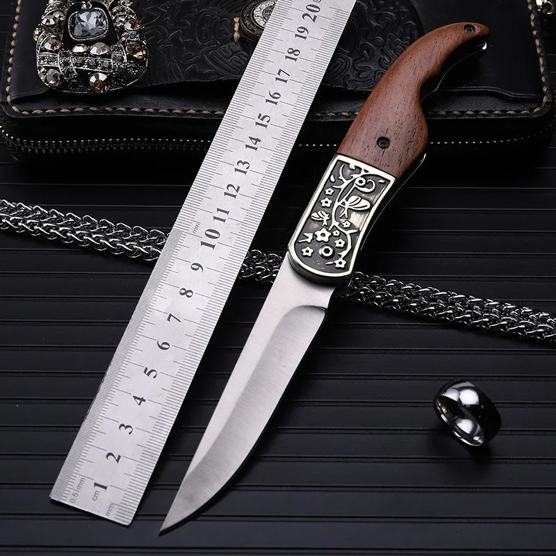 2016 high quality outdoor folding knife self-defense wilderness survival with high hardness knife wild fruit knife plum blossom 2016 high quality outdoor folding knife self-defense wilderness survival with high hardness knife wild fruit knife plum blossom