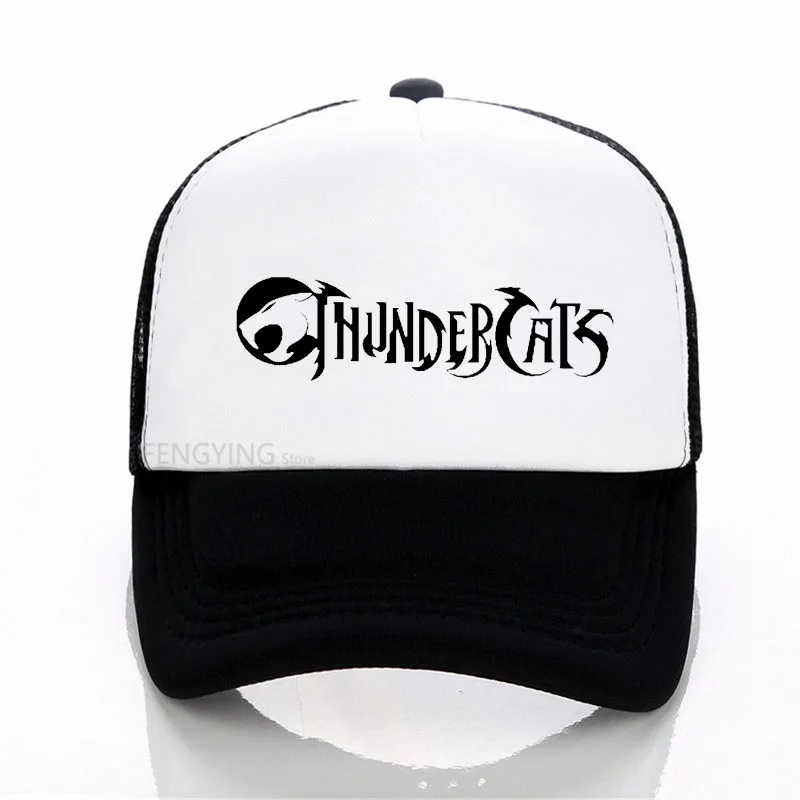 

thundercats playing with lightning baseball cap Adjustable snapback cap summer mesh trucker hat