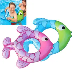 Для детей плавание кольцо рыбы Форма сиденье надувной бассейн плавать летние водонепроницаемые магазин игрушек XR-Горячие