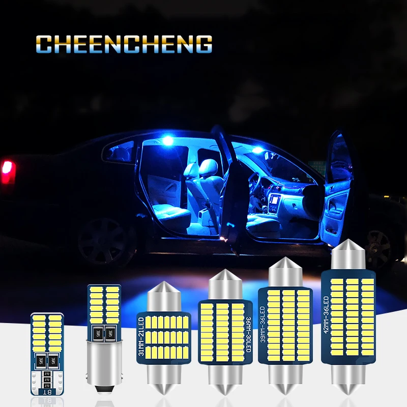 T10 W5W C5W 12v Led CANBUS Автомобильный Интерьер Свет качели ледяная лампа рамка номерного