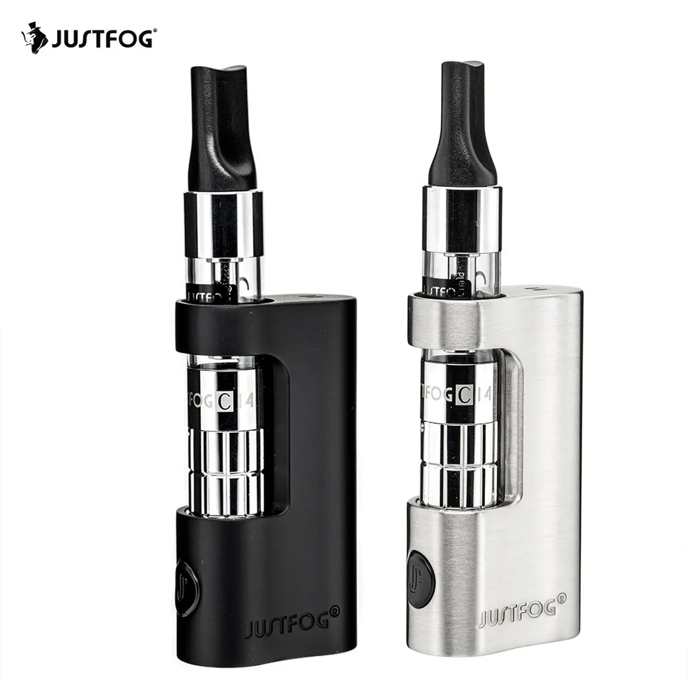 Электронная сигарета компактный комплект оригинальный JUSTFOG C14 Vape коробка с 1,8 мл C14 распылительный бак 900 вэпорайзер на батарейках