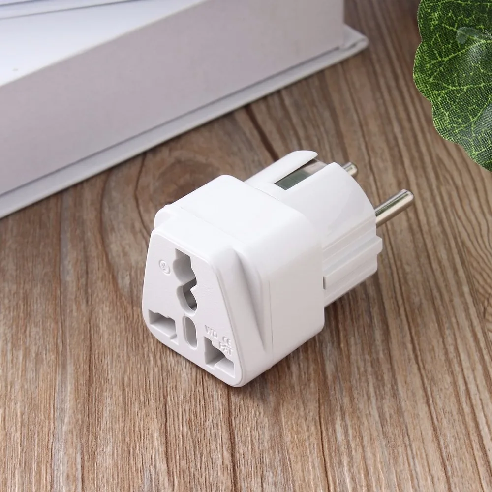 

1Pcs Universal AU US UK to EU AC Power Plug Travel Home Converter Adapter