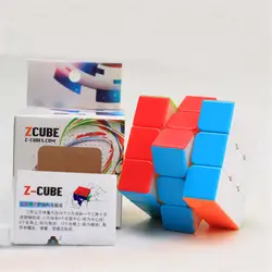 Zhenwei Z cube сплошной цвет Stickerless 3 слоя куб головоломка игрушка магический куб 3x3x3 профессиональный матч куб игрушки для детей