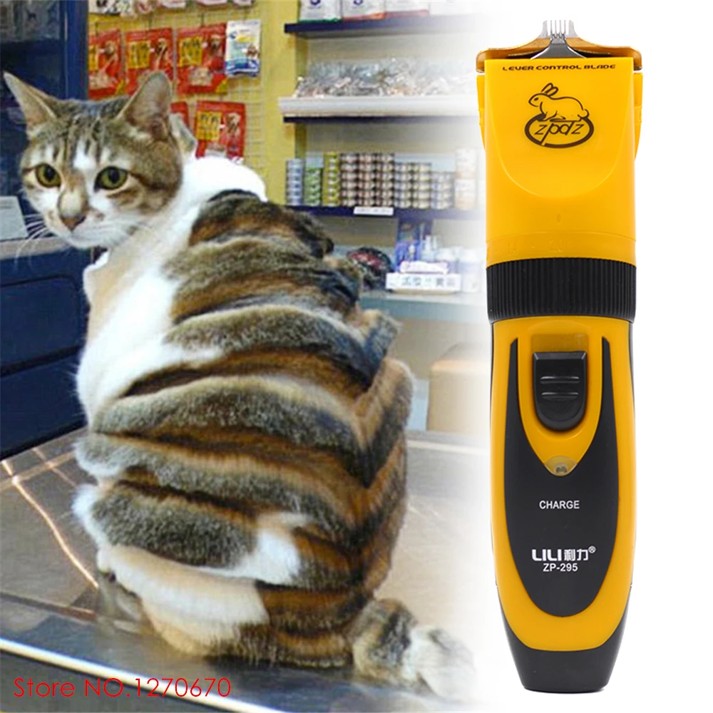 Tondeuses à poils pour chiens Rasoir pour animaux de compagnie sans fil Tondeuse de toilettage pour tous les animaux de compagnie (Or