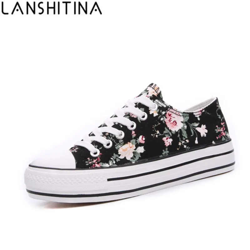 sneakers with floral design